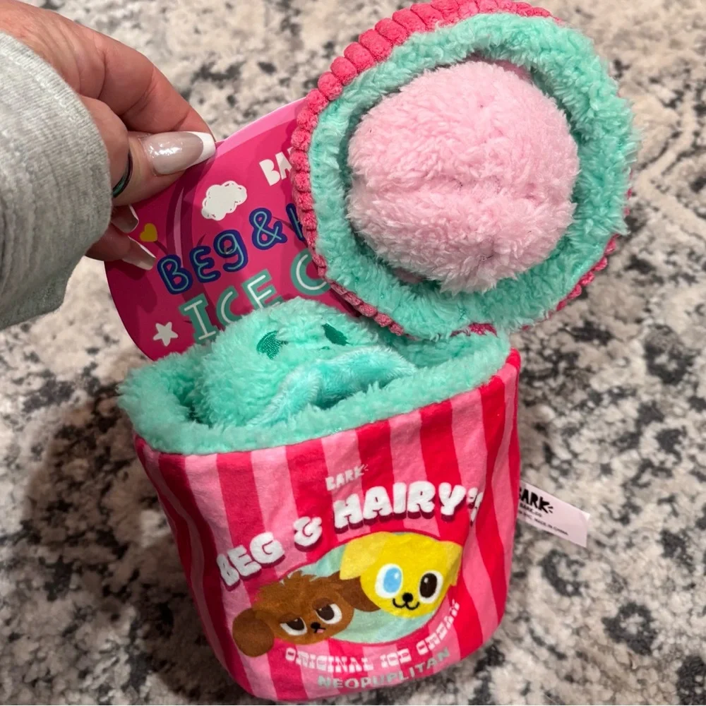 Bark ‘Beg & Hairy's Ice Cream’ Plush Dog Toy(s)